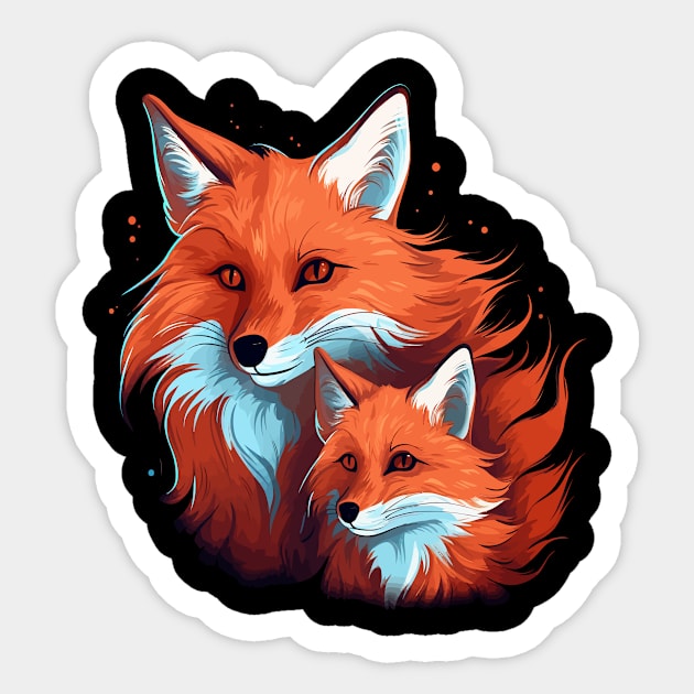 Red Fox Fathers Day Sticker by JH Mart
